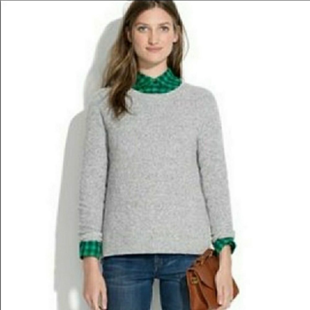 Madewell Leafstitch Crewneck Sweater